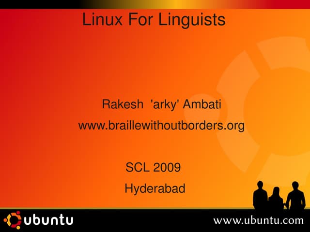 Linux For Linguists