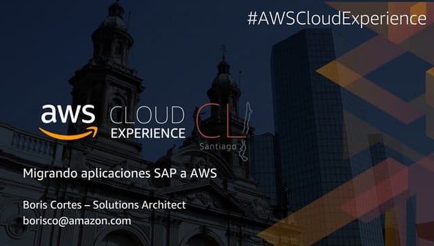 Migrando aplicaciones SAP a AWS