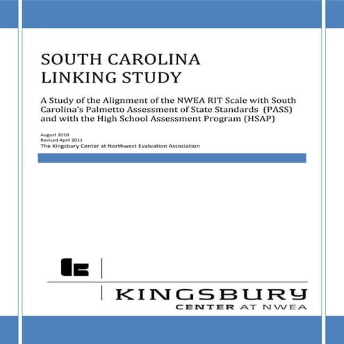 Sc linking study august2010 revised final