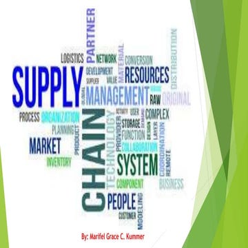 Supply Chain Management