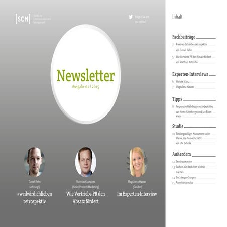 SCM-Newsletter 1/2015