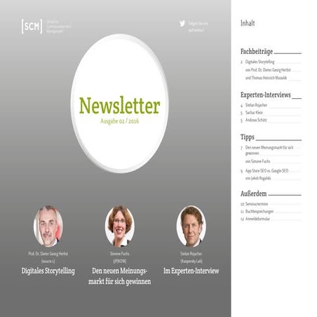SCM-Newsletter 2-2016