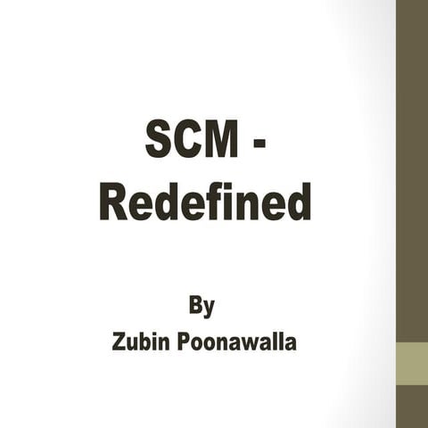 Supply Chain - Redefined