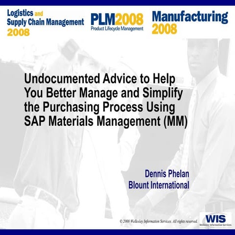 Scm2008 Phelan Undocumented Advice To Help You Better Final