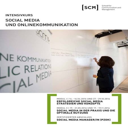 Intensivkurs Social Media und Onlinekommunikation 2016