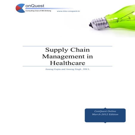 Supply Chain Management  in healthcare