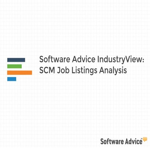 Software Advice IndustryView: Job Listings Analysis – Supply Chain Managers