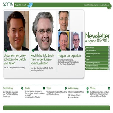 scm-Newsletter 5/2012