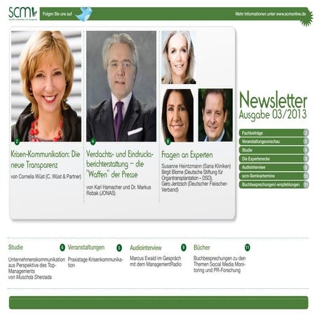 scm Newsletter Krisenkommunikation
