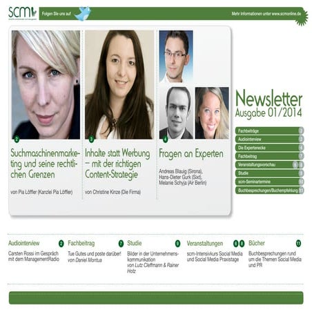 scm-Newsletter 1/2014