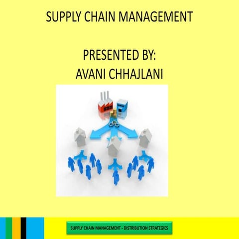 SUPPLY CHAIN MANAGEMENT