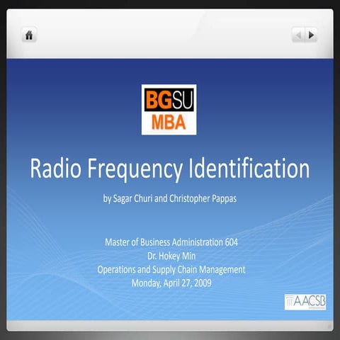 Radio Frequency Identification