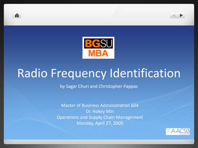 Radio Frequency Identification