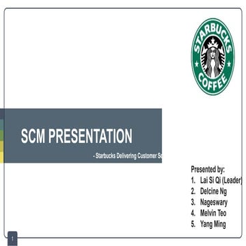 Supply Chain Management - Starbucks 
