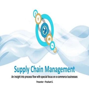 Supply Chain Management - Supply Chain Management for E Commerce In India	