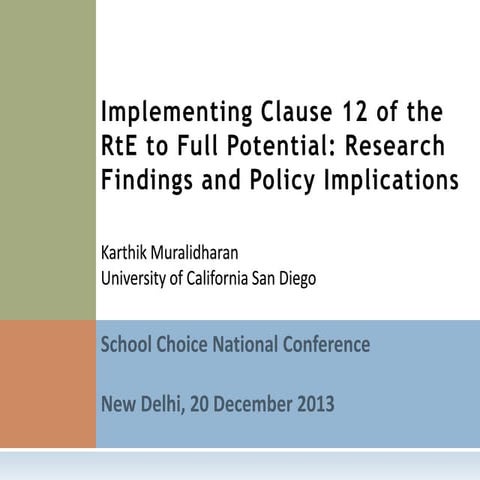 Implemention Clause 12 of RTE to full potential