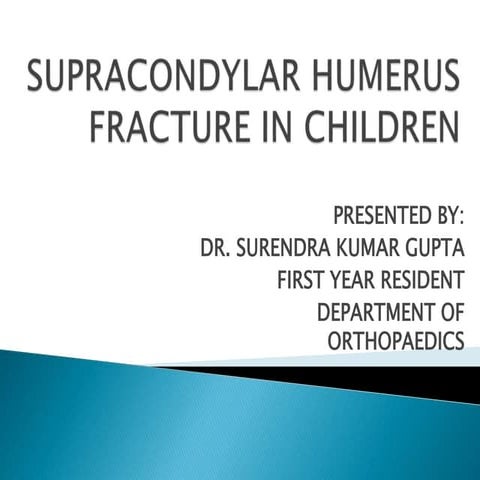 Supra condylar humerus fracture in children