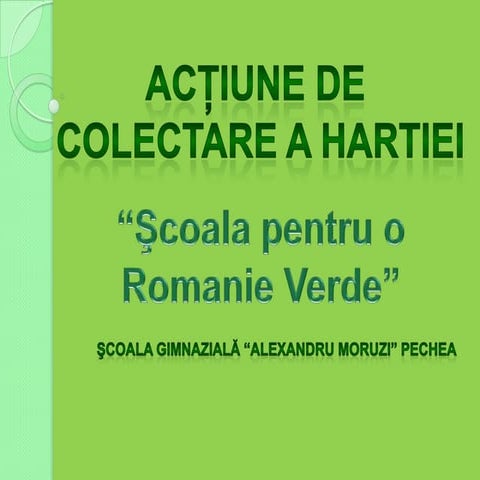 Vom repara terenul de sport cu banii castigati prin colectarea hartiei