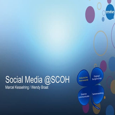 Sociale media op school (presentatie SCOH) | PDF