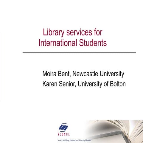 Library services for international students