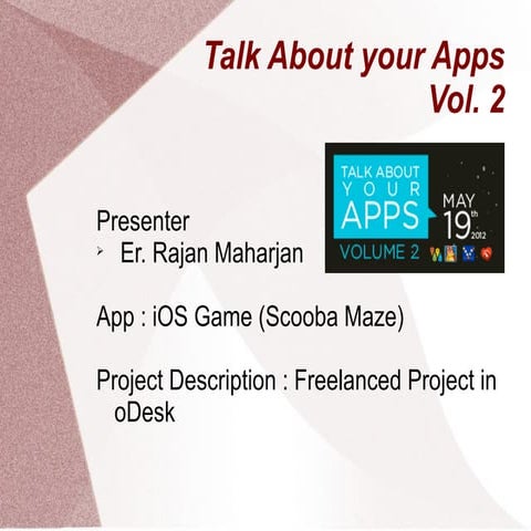 Scooba   talk about your apps - vol 2
