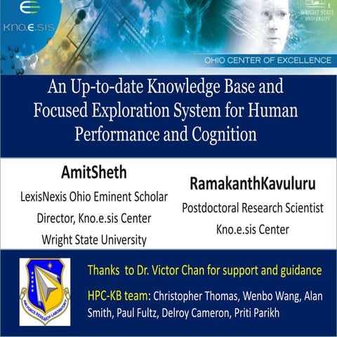 An Up-to-date Knowledge Base and Focused Exploration System for Human Perform...