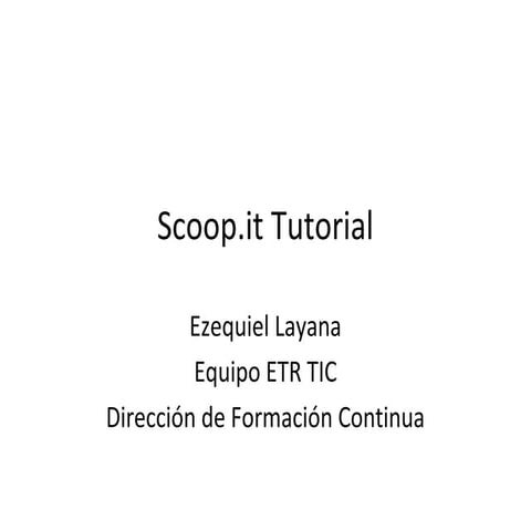 Tutorial de Scoopit