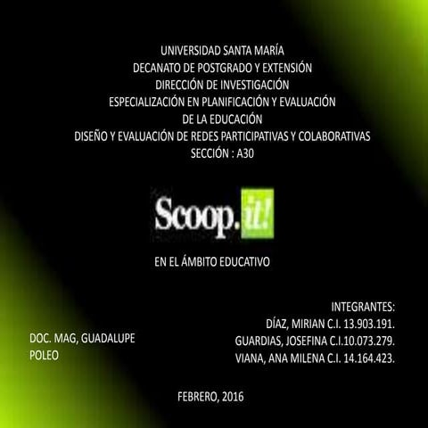 Scoop.it y el ambito educativo