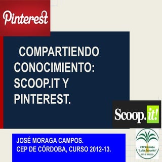 Taller sobre Scoopit y Pinterest.