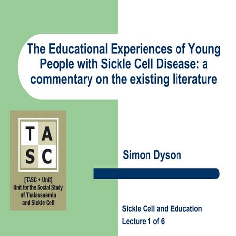 SCOOTEROER30c Sickle Cell in Schools Literature Review