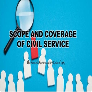 SCOPE AND COVERAGE OF CIVIL SERVICE