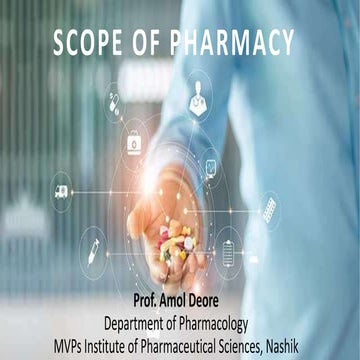 Scope and opportunities of pharmacy | PPTX