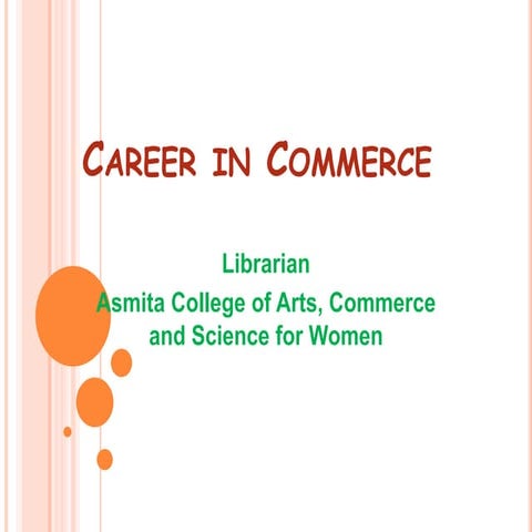 Career in Commerce