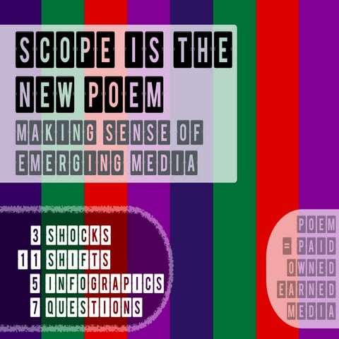 SCOPE is the new POEM. Making Sense of the Emerging Digital Media Landscape. 