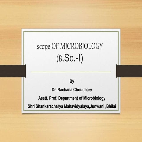 Scope  microbiology