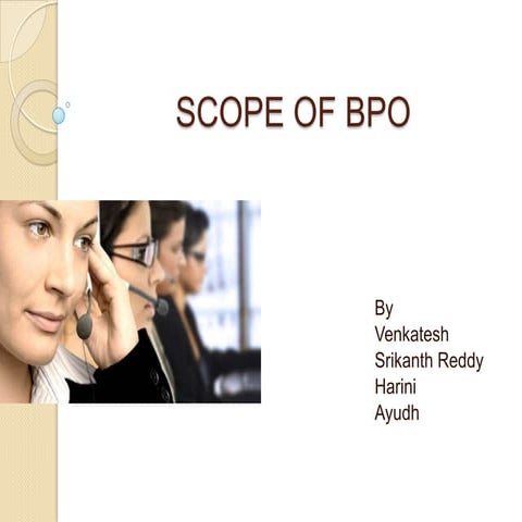 Scope of BPO