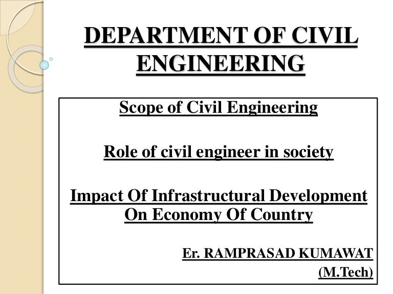 Scope Of Civil Engineering Role Of Civil Engineer In Society