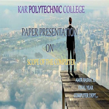 Scope of computer | PPT