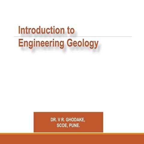 Scope of Geology for Civil Engineer