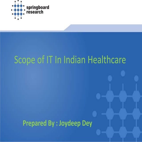 Scope Of It In Indian Healthcare
