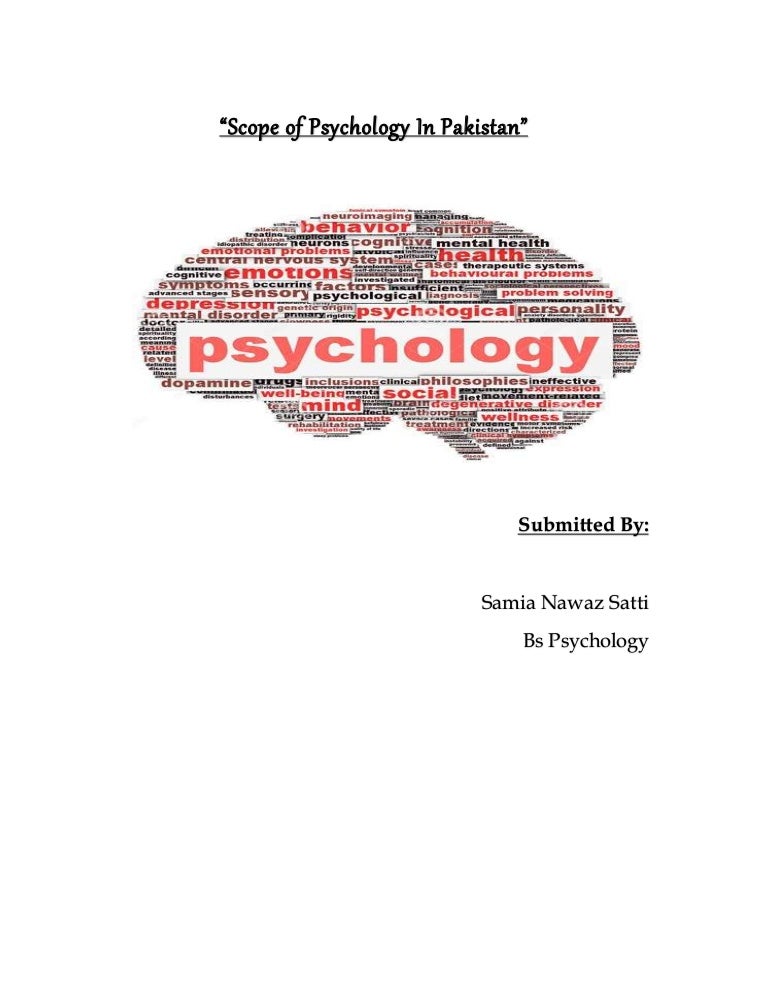 Scope of psychology in pakistan