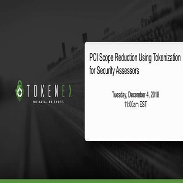 PCI Scope Reduction Using Tokenization for Security Assessors (QSA, ISA)
