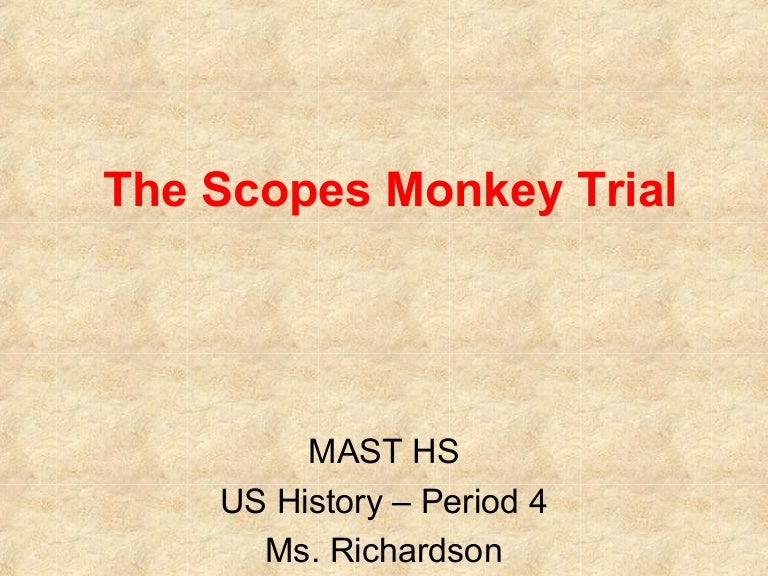 Scopes Monkey Trial