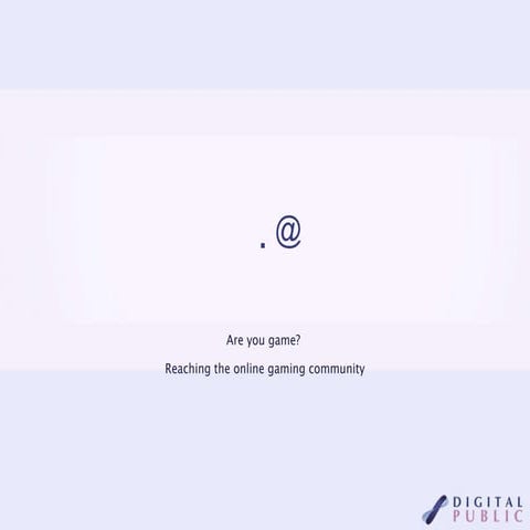 Scoping online gaming communities v1.0