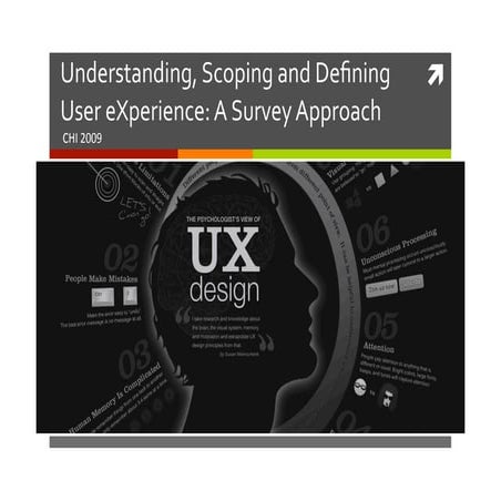 Scoping user experience