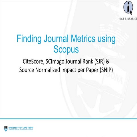 Scopus Journal Metrics