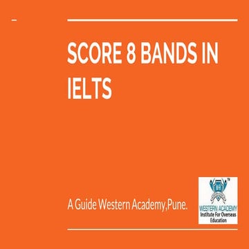 Score 8 bands in ielts