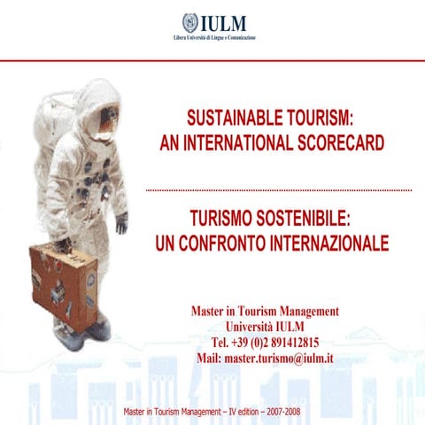 II Dossier Tourism and Sustainability: An international Scorecard