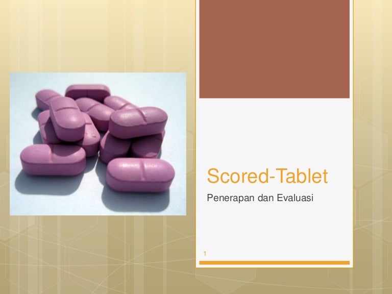 Scored tablet