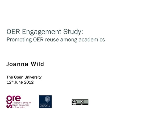 the OER Engagement Ladder 